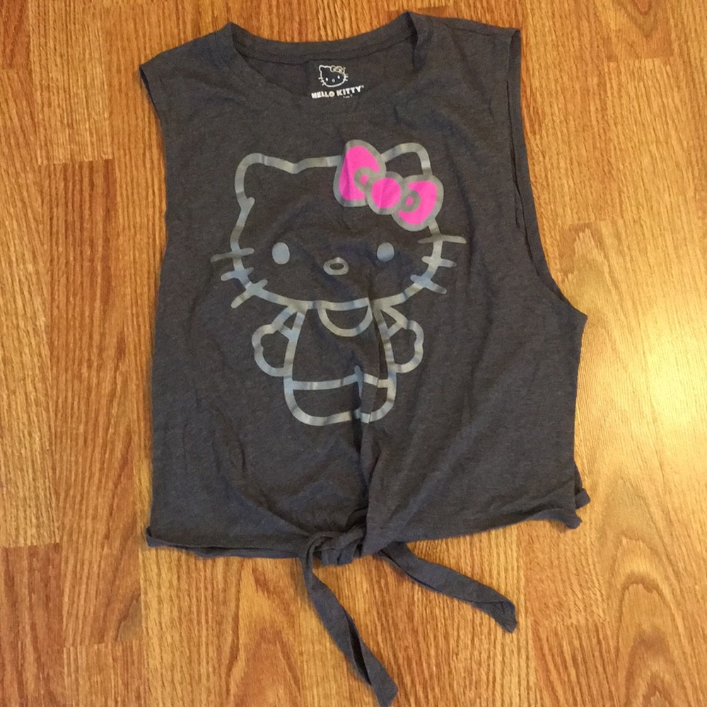 Hello Kitty Tie Crop Top